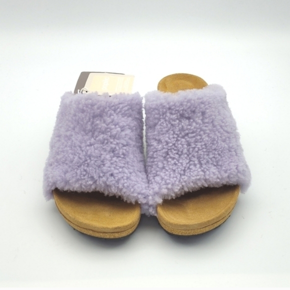 NWT BIRKENSTOCK NAMIKA TEDDY WEDGE IN LILAC EU 38 $170 - Picture 2 of 13